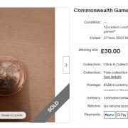 Commonwealth Games £2 coin was sold for a large sum.