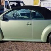 Bishop John is hoping someone has spotted this distinctive green VW Beetle