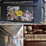 Artisan Food Hall which is still yet to open in Worcester High Street