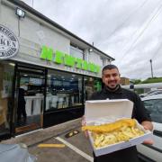 Zac Ahmed manager at the new Newtown Fryer.