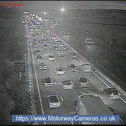 Live updates as long queues on M5 near Worcester as ‘police stop traffic’