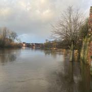 CONCERN: The River Severn level is rising with a yellow weather warning for heavy rain for Wales which has an affect on river levels on the Severn