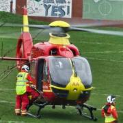 Live updates as air ambulance lands on playing fields in Brickfields