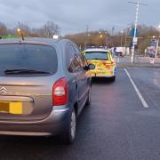 The car was seized near junction 4 (Droitwich).