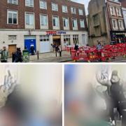 ATTACK: The vicious attack outside Tesco Express, Worcester