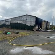 A fire broke out at a cannabis farm along the B4090 near Hanbury, Droitwich on Friday monring