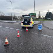 HORRIFIC: The crash on the A44 Spetchley Road in Worcester has left three people dead including a six-year-old child