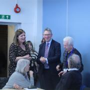 Paul Maynard MP, the minister for pensions, visited Age UK Herefordshire & Worcestershire (H&W) at Malvern Gate in Worcester