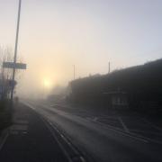 WARNING: Fog on London Road in Worcester this morning.