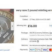SOLD: William Shakespeare's Tragedy Plays UK £2 coin.