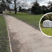 Dennis Stiers and Linzi Holden were left living in a tent at Pitmarston Park for two weeks before Maggs Day Centre and child services provided them with accommodation