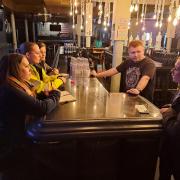 SAFETY: Licensing, VAWG and CSEO Officers from West Mercia talk to staff at Sin bar in Worcester which has a 5-star LSAVI rating.