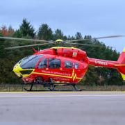 Midlands Air Ambulance lands near Worcester
