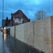 NEW: The fence at the former Zig Zag nightclub in St John's in Worcester