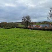 REJECTED: A view of the proposal site in Abberley