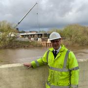 POSITIVE: Cllr Marc Bayliss has defended the Kepax Bridge project and has been assured it will be finished by the end of the year