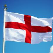 PRIDE: The English flag (the flag of St George) but only slightly over half of people in Worcester identify as English