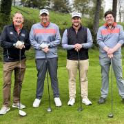 A team take part in the hospice's Spring Golf Day in 2023