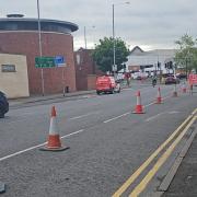 Diversions are in place along St Nicholas Street