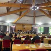 MEETING: County councillors at Pershore's Civic Centre on Thursday