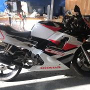STOLEN- This Honda motorbike was taken last week.