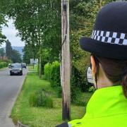 SLOW: Police have been carrying out speed enforcement in Hanley Swan.