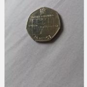 HUGE SUM: The Royal Mint 2011 Olympic football 50p coin sold on eBay.
