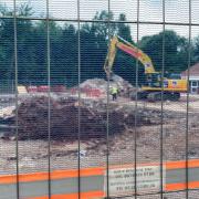 HOLE: A large deep hole has been dug at the Tesco petrol station in Mill Wood Drive, Warndon Villages, Worcester
