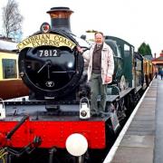DREAM COME TRUE: Martin Jones had the chance to drive one of the old steam locomotives thanks to Severn Valley Railway to mark his retirement after nearly 50 years of working on the railway.