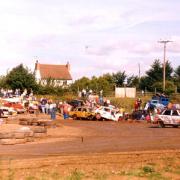BUMPER TO BUMPER: Images of Grimley Raceway from the past 50 years, including all the spills, thrills, bumps, bashes – and dust clouds.