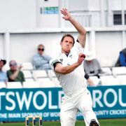 GARETH ANDREW: Back to his best with the ball for Worcestershire.