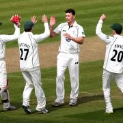 EXCEPTIONAL: Daryl Mitchell was full of praise for Chris Russell’s (centre) bowling display in Worcestershire’s seven-wicket defeat to Northamptonshire in the YB40 on Monday night.
