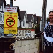 Miss Worcestershire, Laura Morgan, encourages Fairfield residents to use the bin for all their litter.