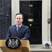 PRIME MINISTER: David Cameron outside Number 10 Downing Street.