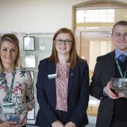 AWARD: Charlotte Meade, Nicole Seymour and William Pargeter.