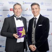 AWARD: Airband director, Red Peel, picks up award for Fastest Growing Family Business at the Midlands Family Business Awards. Picture: portraitcollective/Paul Carroll