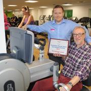 ACCREDITED: Perdiswell Leisure Centre has been award the Inclusive Fitness mark. Centre manager Rob Tyler with Councillor Mike Johnson.