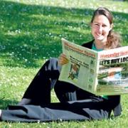GREAT READ: Alison Weston is one of the people who reads the Worcester News to find out what’s going on in her local community. Picture by Paul Jackson. 19213705