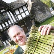 LOCAL: Trevor Harrison – Eddie Grundy in BBC Radio 4’s The Archers – who lives in Kinnersley, at the asparagus festival.
