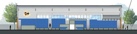 ARTIST’S IMPRESSION: The main stand of Worcester City Football Club’s proposed new stadium