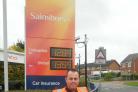 Sainsbury's Blackpole store manager Gavin Jones at his store's petrol station forecourt