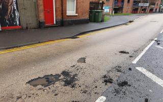 Pothole spotted on busy Worcester road