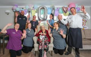 Westlife superfan Edna Warner  celebrated her 101st birthday with a party at Woodland View Care Home