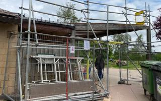 Work is being carried out at Worcester Woods Country Park