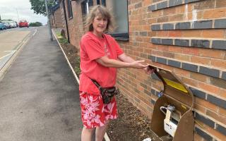 Jane Bamford has struggled to get down to read her meter and fell trying to do so