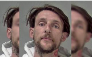 JAILED: Ashley Barnes jailed for a burglary in Battenhall - the day after the raid