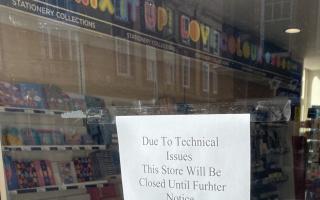CLOSED: WHSmith in Worcester High Street is closed this morning