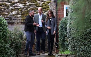 The Prince and Princess met Sam Stables and his team at a Herefordshire farm