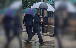 BURGLAR: Shahid Khan walking free from Worcester Crown Court