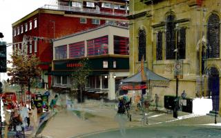 VIEW: An artist's impression of the proposed rooftop bar at Carousel in The Shambles